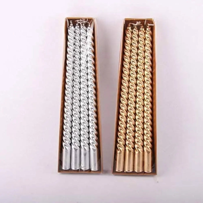 Spiral Golden Candle 30cm Murukali.com