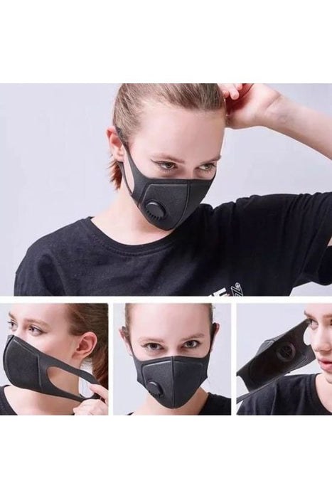 Sponge Anti-Dust Protective Face Mask with Breathing Valve murukali.com