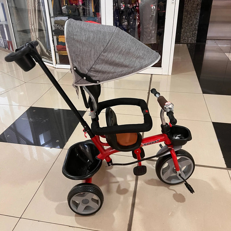 Sport Trike Red Baby Tricycle with Canopy Murukali.com