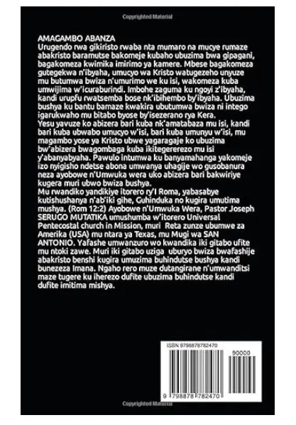 Spritual Book KUTISHUSHANYA N'IBY'IKI GIHE, GUHINDUKA RWOSE TUGIZE IMITIMA MISHYA murukali.com