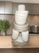 Stacked White Ceramic Dinnerware Set – Cups, Bowls & Plates Murukali.com