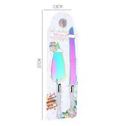 Stainless Steel Cake Knife And Cake Triangular Spatula 2Pcs Set Murukali.com