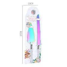 Stainless Steel Cake Knife And Cake Triangular Spatula 2Pcs Set Murukali.com