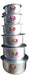 Stainless Steel Cooking Pot Set with Bottom 6pcs murukali.com