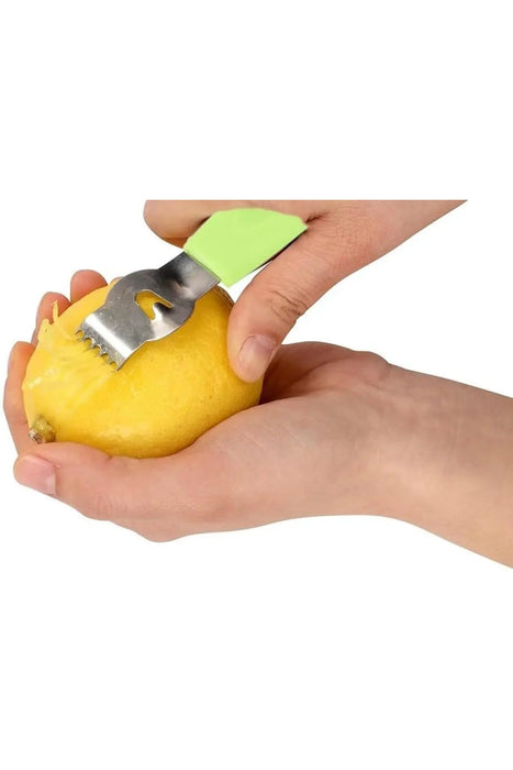 Stainless Steel Lemon Zester – Citrus Peeler & Grater