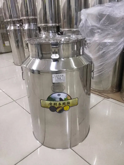 Stainless Steel Milk Can - 76L Murukali.com