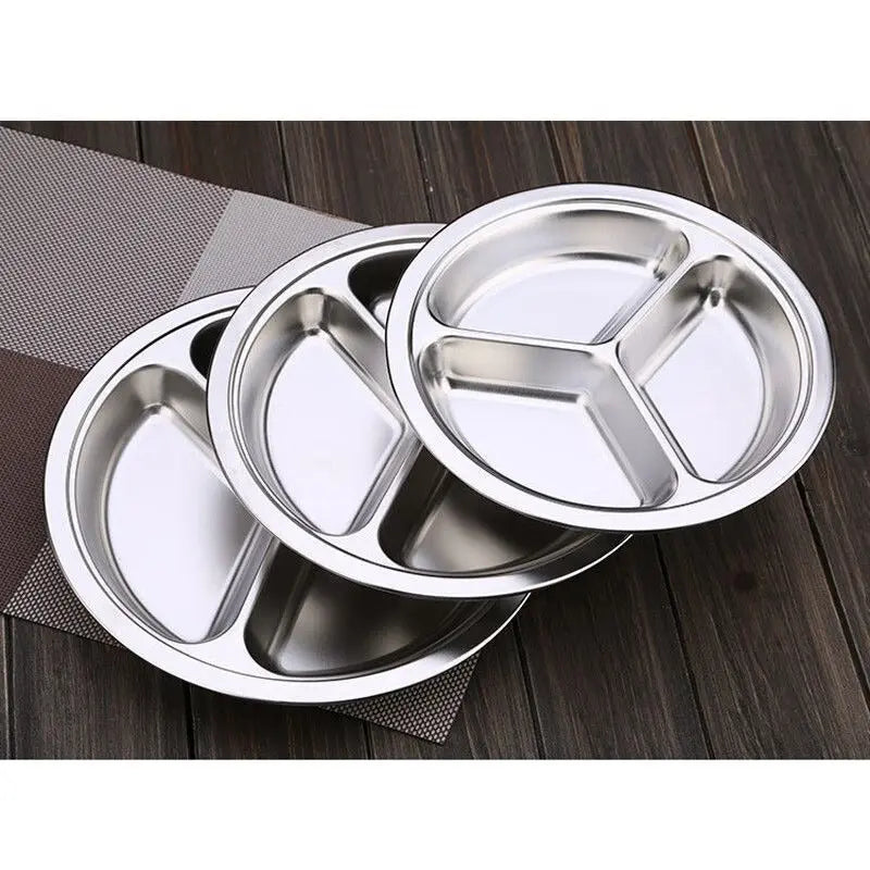 Stainless Steel Partitioned Plate Murukali.com