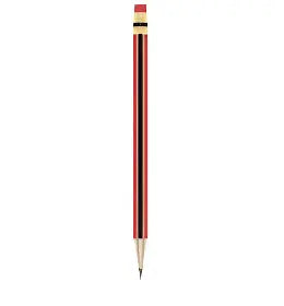 Standard Red and Black Pencil with Eraser Murukali.com