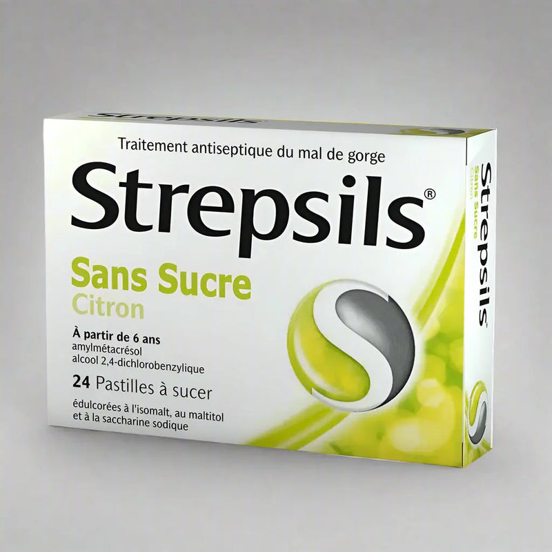 Strepsils Sans Sucre Citron Sugar-Free Lemon Murukali.com