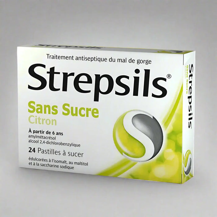 Strepsils Sans Sucre Citron Sugar-Free Lemon Murukali.com