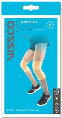 Stretchable Knee Cap for Pain Relief, Sports, Football, Cricket, Braces Walking And Workout - Small (Beige) murukali.com