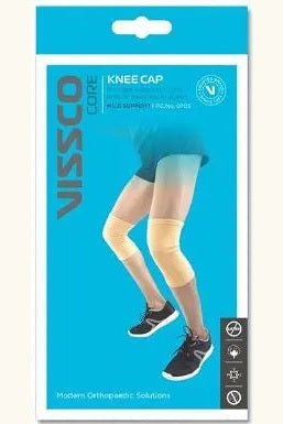 Stretchable Knee Cap for Pain Relief, Sports, Football, Cricket, Braces Walking And Workout - Small (Beige) murukali.com