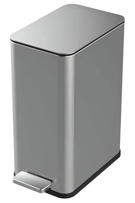 StyleWell  Stainless Steel Slim Step-On Trash Can 10L murukali.com