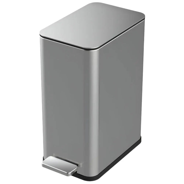 StyleWell  Stainless Steel Slim Step-On Trash Can 10L murukali.com
