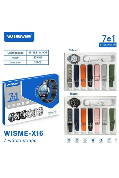 Stylish Wisme X16 Black Smart Watch Murukali.com
