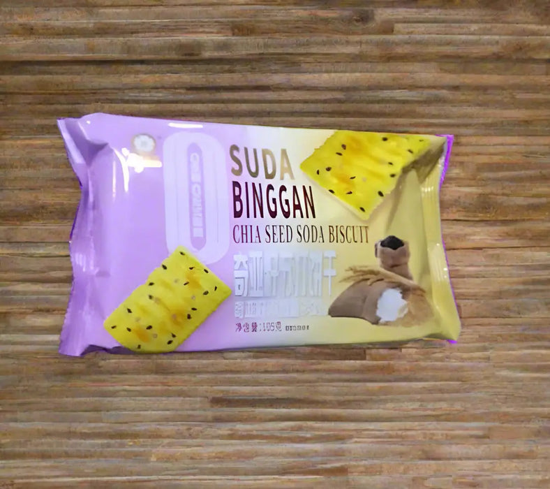 Suda Binggan Chia Seed Soda Biscuit 105g Murukali.com