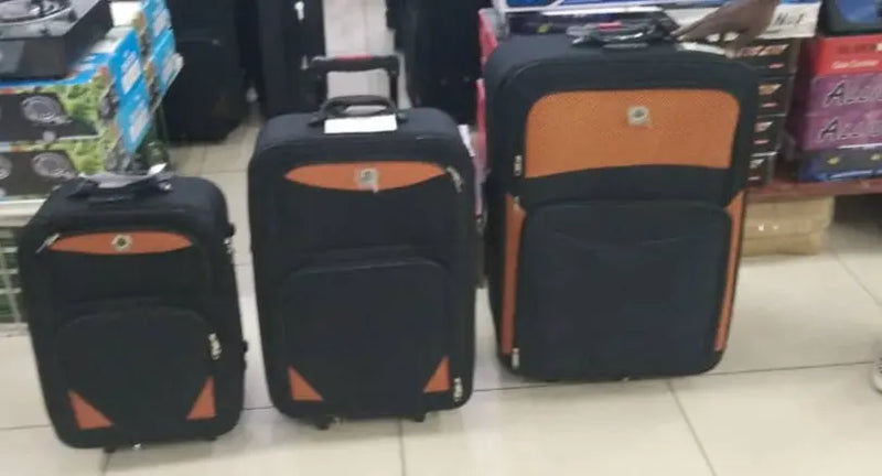 Suitcase Black Orange Murukali.com