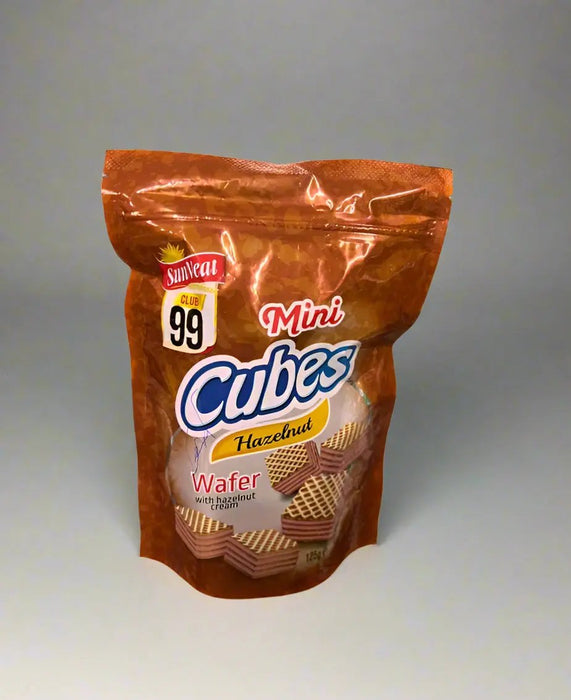 Sunveat Club 99 Mini Cubes Hazelnut Wafer 125g Murukali.com