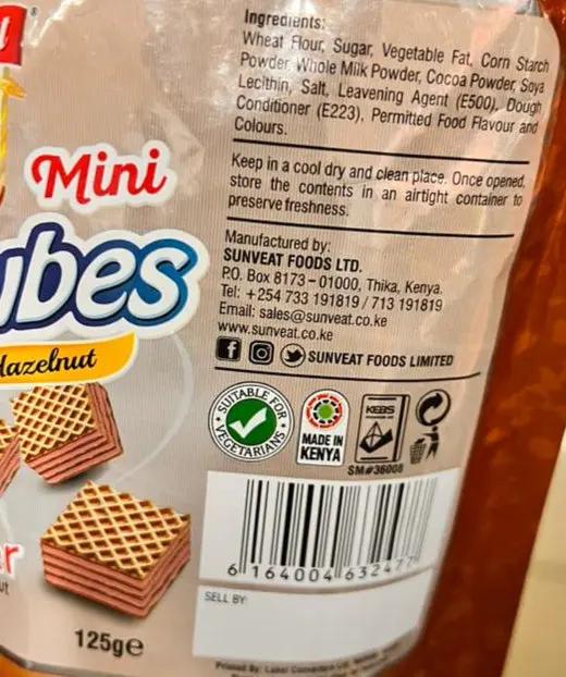 Sunveat Club 99 Mini Cubes Hazelnut Wafer 125g Murukali.com