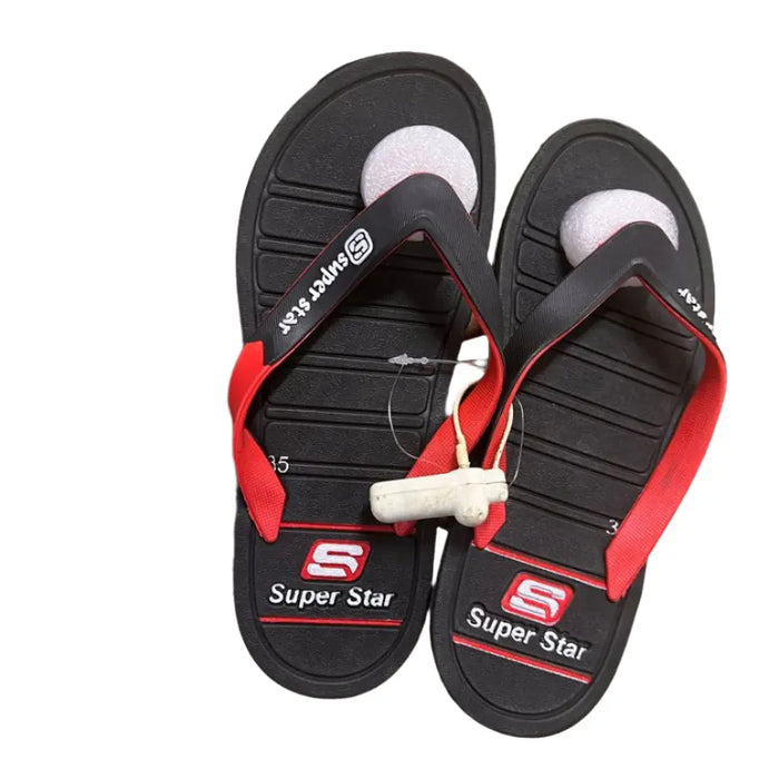 Super Star Flip Flops with Red Straps(Available size 35) Murukali.com