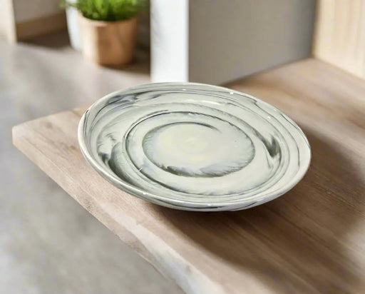 Swirl Black and White Dinner Plate Set 12pcs Murukali.com