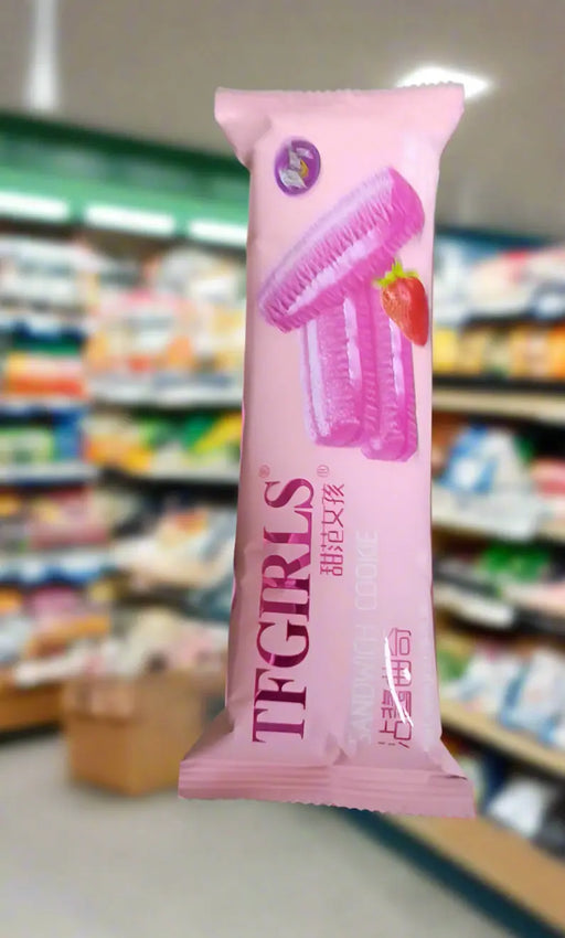 TFGIRLS Strawberry Flavored Sandwich Cookies 72g Murukali.com