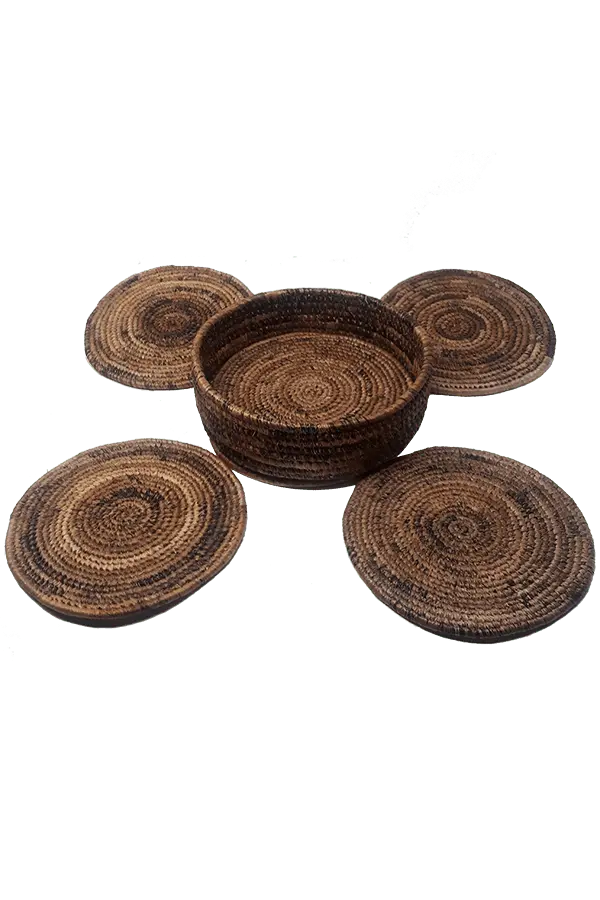 Table Mat Hand Made In Dry Banana Leaves murukali.com
