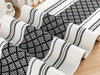 Table Runner Black Check Design Murukali.com