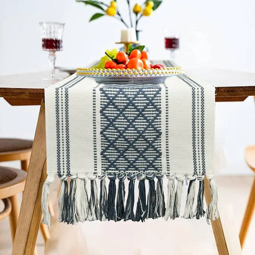 Table Runner Black Check Design Murukali.com