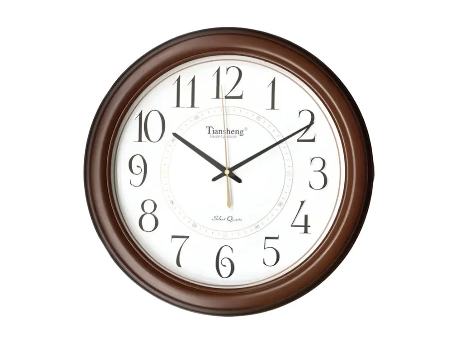 Telesonic White Dial Plastic Case Quartz Movement Wall Clock Murukali.com