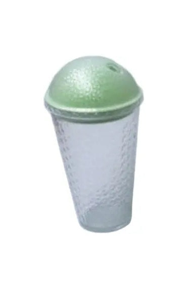 Textured Bamboo-Inspired Drinking Cup with Domed Lid Murukali.com