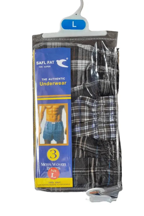 The Authentic Underwear Men Wovens Boxer Set of 3pcs Veda Supply