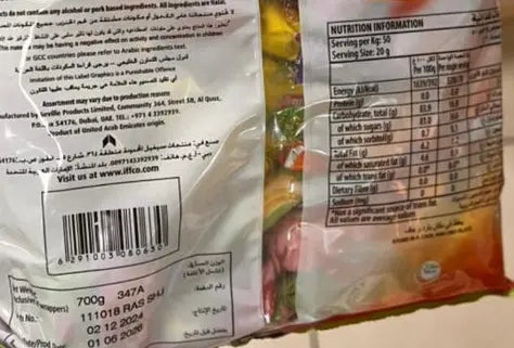 Tiffany Fruitees Toffee Chews 700g Murukali.com