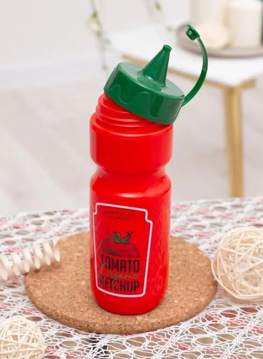 Tomato Ketchup Squeeze Bottle – Red with Green Cap 660ml