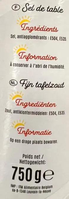 Top Budget Sel Fin Fine Salt 750g Murukali.com