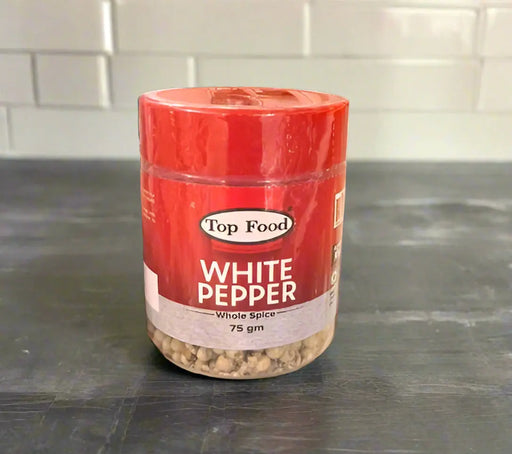 Top Food White Pepper Whole Spice 50G Murukali.com