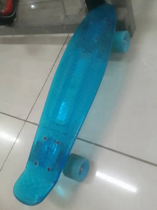 Transparent Blue Cruiser Skateboard Murukali.com
