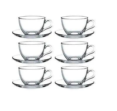 Transparent Glass Cup Coffee Tea Cup With Saucer murukali.com