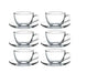 Transparent Glass Cup Coffee Tea Cup With Saucer murukali.com