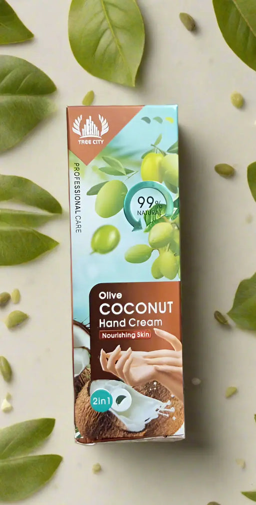 Tree City Olive Coconut Hand Cream (2-in-1) 80g Murukali.com