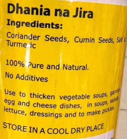 Tropical Heat Pure Ground Dhana Jeera Spice Seasoning 100g Murukali.com
