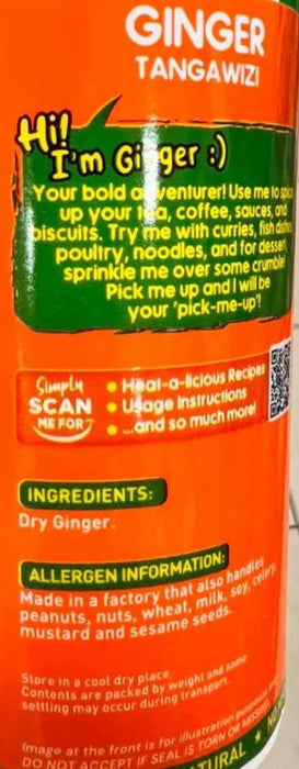 Tropical Heat Pure Ground Ginger Spice 100g Murukali.com
