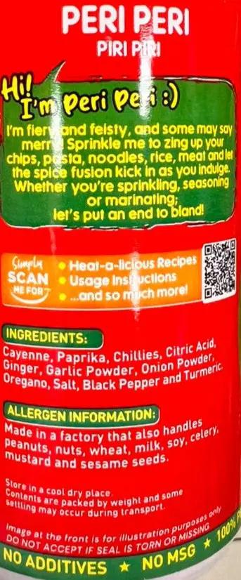 Tropical Heat Pure Ground Peri Peri Seasoning 100g Murukali.com