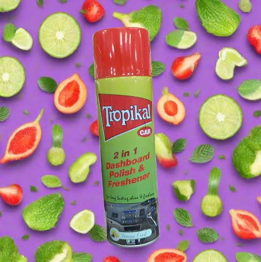 Tropikal Car 2-in-1 Dashboard Polish & Freshener - Lemon Fresh 500ml Murukali.com