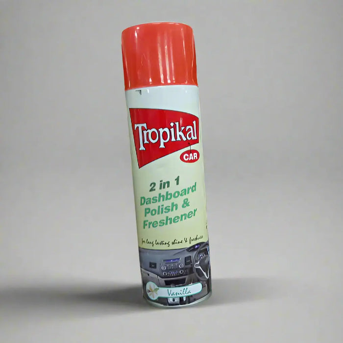 Tropikal Car 2-in-1 Dashboard Polish & Freshener - Vanilla Scent 500ml Murukali.com