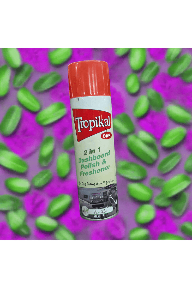 Tropikal Car 2-in-1 Dashboard Polish & Freshener - Vanilla Scent 500ml Murukali.com