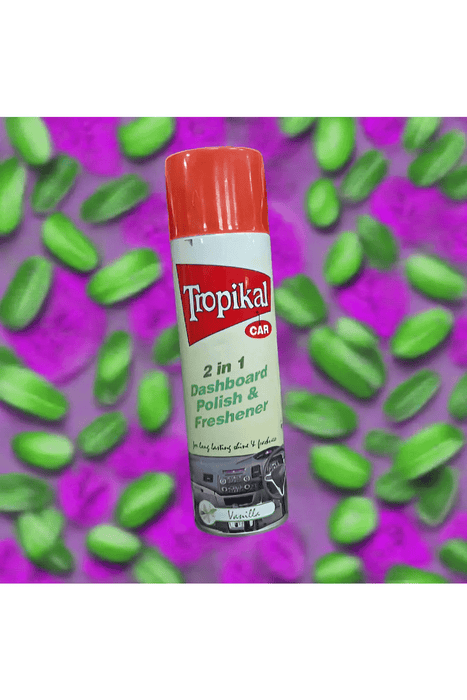 Tropikal Car 2-in-1 Dashboard Polish & Freshener - Vanilla Scent 500ml Murukali.com