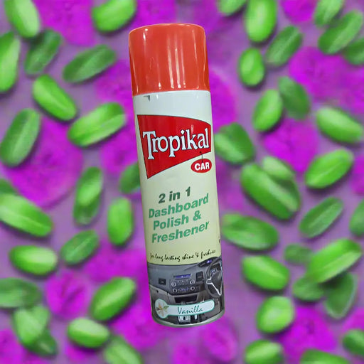 Tropikal Car 2-in-1 Dashboard Polish & Freshener - Vanilla Scent 500ml Murukali.com