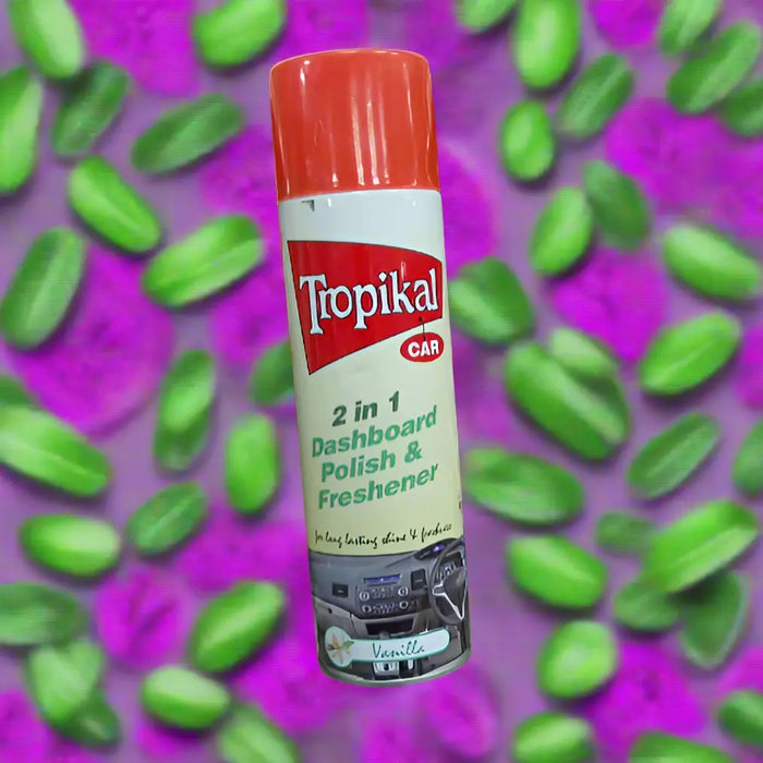 Tropikal Car 2-in-1 Dashboard Polish & Freshener - Vanilla Scent 500ml Murukali.com