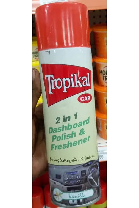 Tropikal Car 2-in-1 Dashboard Polish & Freshener - Vanilla Scent 500ml Murukali.com